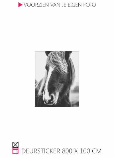 Deursticker Happy stable horse pferde paard pony penny sticker voor op je deur