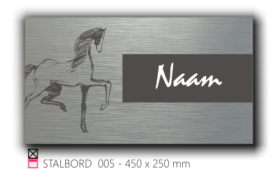 Stalbord stable name naam butler finish Happy trailer Happy stable 005
