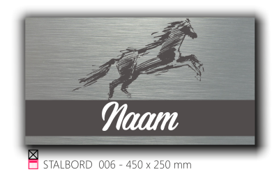 Stalbord stable name naam butler finish Happy trailer Happy stable 006