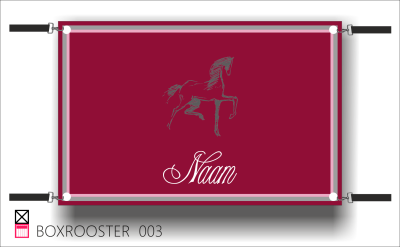 Boxrooster stable name naam butler finish Happy trailer Happy stable
